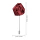 thumbnail image 1 of Men Handmade Rose Flower Boutonniere Lapel Tie Pin Brooch for Clothes (Wine Red), 1 of 1