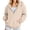 Beige_001, variant on SUXIAN Fall Hoodies For Women Cozy Quarter Zip Long Sleeve Pocket Layering Warmth Womens Hoodies XXXL