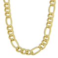thumbnail image 1 of 14K Yellow Gold Filled Solid Figaro Chain Necklace, 7.0 mm, 20", 1 of 1