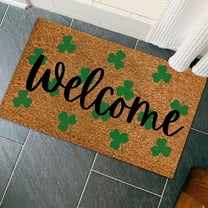 BJUTIR Door Mat Irish Day Floor Mats Holiday Mats Welcome Door Mats Polyester Door Mats