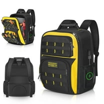 Heavy Duty Tool Backpack Tool for Professional Electricians | Waterproof Backpack with Plastic Bottom | Durable and Comfortable Work Backpack
