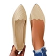 thumbnail image 3 of YOUYEDIAN Womens Flat Shoes Spring Summer Dress Loafers Slip on Non Slip Trendy Walking Shoes Business Closed Toe Orthopedic Shoes, 3 of 5