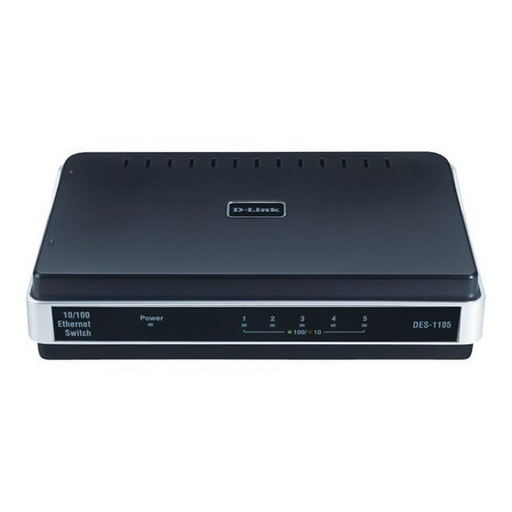 D-Link DES 1105 Desktop Switch - Switch - unmanaged - 5 x 10/100 - desktop