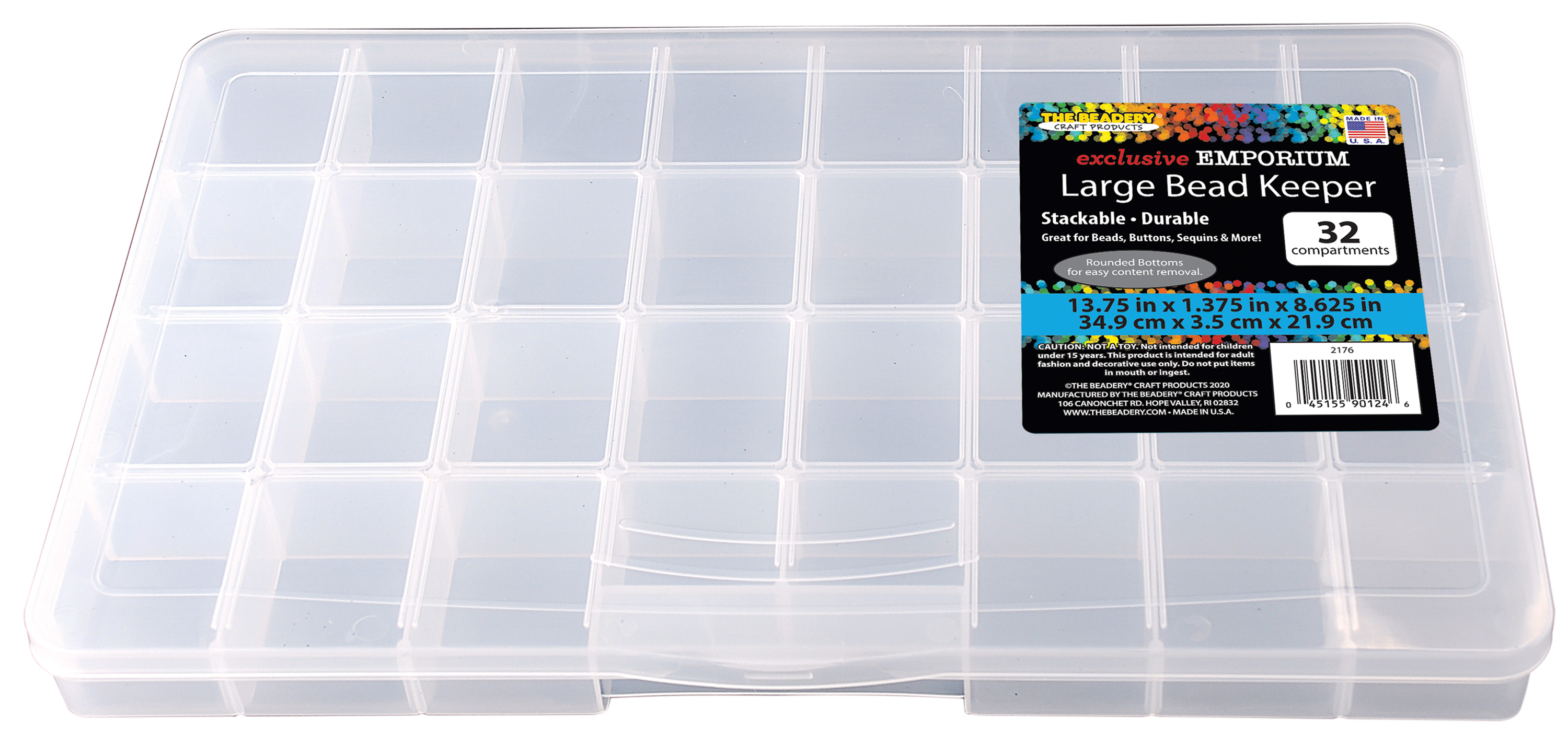 The Beadery Large Bead Keeper Box, 32 Compartments photo 6