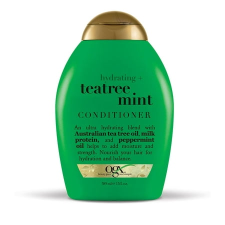 OGX Hydrating + Teatree Mint Conditioner, 13.0 FL (Best Ogx Shampoo And Conditioner For Dry Hair)