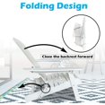 thumbnail image 4 of Adirondack Chair Outdoor Wooden Patio Chairs Folding Weather Resistant Lawn Chair w/Arms, Modern Reclining Seating Fire Pit Chair for Deck Backyard Garden Bench Pool, White, 4 of 7