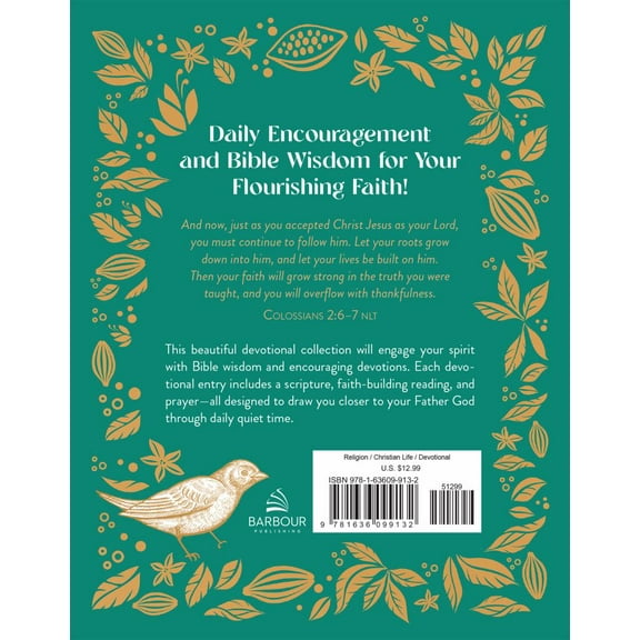 Compiled by Compiled by Barbour Staff: Flourish in Faith: Wisdom-Filled Devotions for Women of God (Paperback)