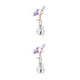thumbnail image 3 of Estatuilla de flores Cateissary de Cristal Púrpura 2piezas, 3 of 6
