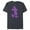 Navy Heather, variant on Mickey Mouse Pride Classic Pose Purple Icon Fill - Short Sleeve Blended T-Shirt for Adults - Customized-Yellow