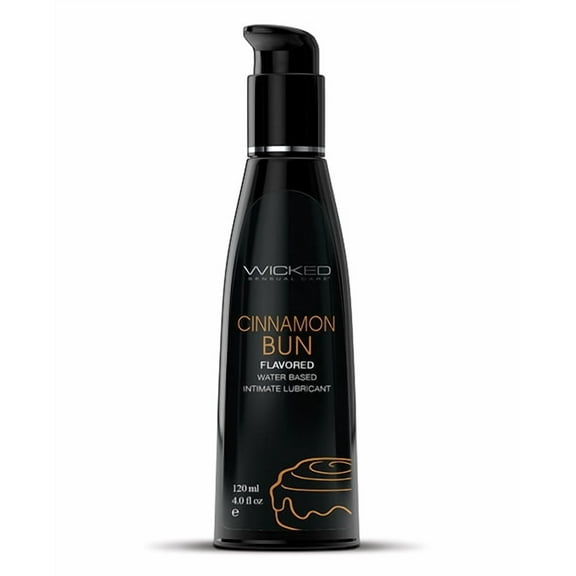 Wicked Sensual Care Aqua Water Based Lubricant - 4 oz Cinnamon Bun