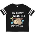 thumbnail image 3 of Inktastic My Great Grandma Loves Me with Sloth and Hearts Boys or Girls Toddler T-Shirt, 3 of 5