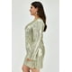 thumbnail image 2 of Vestido plisado de fiesta Roman Fashion /Tallas Extras, 1200 (Plateado) plateado 36 Roman Fashion V-ST-1200-PLATA, 2 of 7