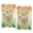 Orange Green-B, variant on Boho Floral Ribbon Kitchen Towels, Watercolor Sunflowers, Roses & Irises, Absorbent Hand Towels for Kitchen, 2 Pack, 24x16in/Pc