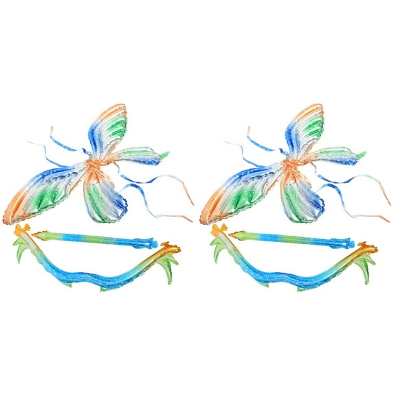 2 Sets Balloons Fairy Party Decorations Ceiling Trim Wearable Butterfly Balloon Birthday Party Decorations Child