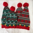 thumbnail image 6 of Christmas Knitted Beanies Hat for Kids, Christmas Santa Hat with Plush Ball Winter Warm Crochet Bearded Handmade Xmas Cap for Children, 6 of 6
