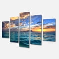 thumbnail image 2 of Designart 'Exotic Tropical Beach at Sunset ' Modern Seashore Canvas Art, 2 of 3