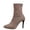 Khaki, variant on Zynoxe Womens Ankle Boots Elegant Pointed Toe Boots for Women Soft Faux Suede Casual Short Boots With Back Zipper Fashion Slim Stiletto Heel Booties for Parties Office Wear Black 5.5