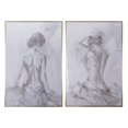 thumbnail image 1 of Set Of 2 Black And White Female Sketches Art Work, 1 of 1