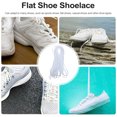 thumbnail image 4 of Troglfold White Shoe Strap Polyester Wide Shoe Laces for Athletic Sneakers (2 Pairs),62.99"X0.31"X0.08", 4 of 11
