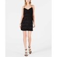 thumbnail image 3 of Bar III Woman’s Fringe V-Neck Slip Dresses, Back, Large, 3 of 3