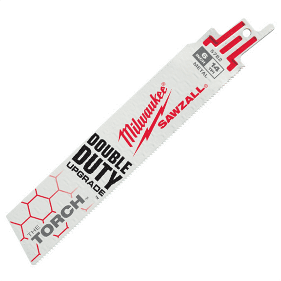 Milwaukee 48-00-5782 6" 14 TPI THE TORCH SAWZALL Blades (5 Pk)