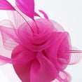 thumbnail image 5 of Clearance! Baberdicy Hats for Women Fascinators Womens Flower Hat for Tea Party Cocktail Ball Wedding Church Hot Pink, 5 of 5