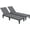 Dark Grey, variant on Dextrus 2 Pcs Outdoor Lounge Chairs, Sturdy Chaise Loungers with Adjustable Backrest for Patio & Poolside, Easy Assembly, Waterproof & Lightweight, Supports up to 265lbs (Grayish-White)