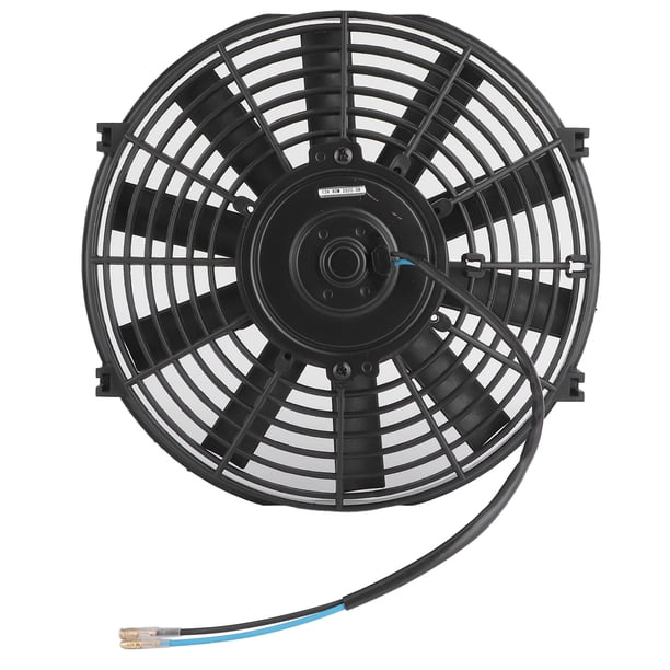 Ventilador De Refrigeración Electrónico Delgado De 10 Pulgadas, 12V, 80W, Caudal De Aire De 2100RPM, 10 Cuchillas Rectas Universales