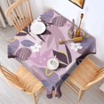 thumbnail image 6 of Floral 60" Square Waterproof Tablecloth, Floral Print Polyester Table Cover, 6 of 6