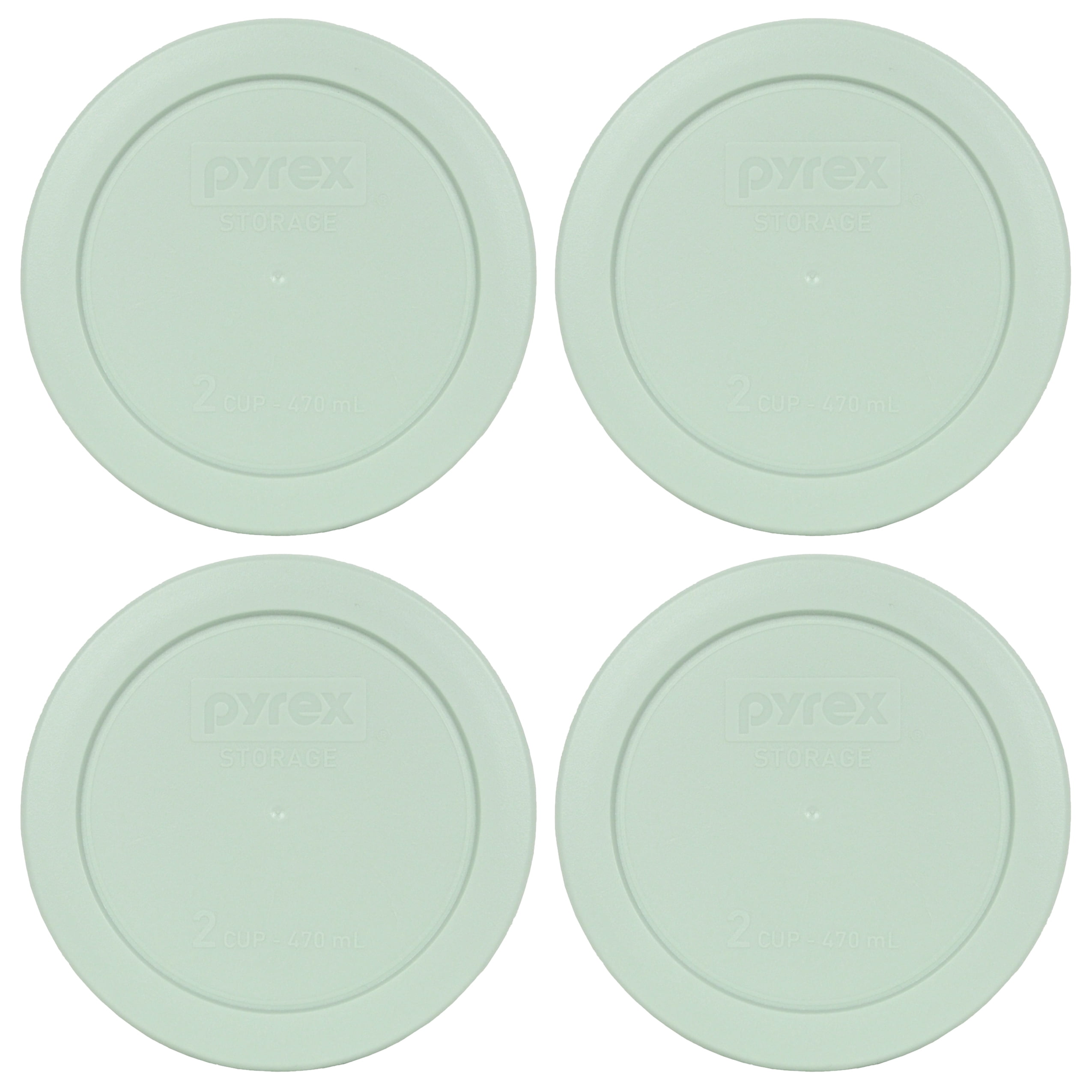 Pyrex Replacement Lid 7200PC Tundra Light Blue Plastic Cover 4Pack