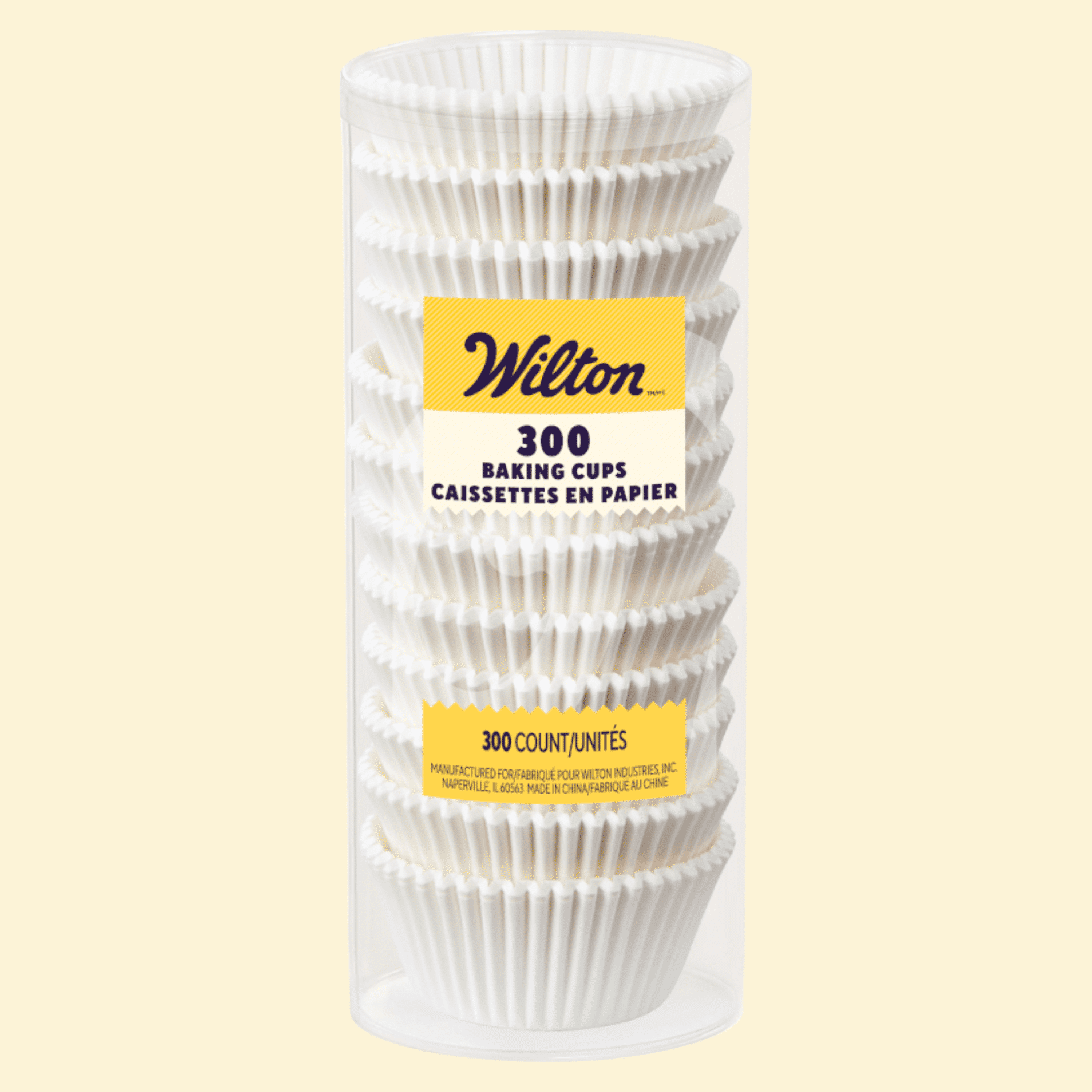 Wilton White Cupcake Liners, Paper, 300-Count