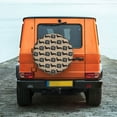 thumbnail image 6 of Sikiie Dachshund Dog Woof PVC Leather Spare Tire Wheel Cover Spare Tire Cover, for Car Truck SUV Camper Trailer Universal Fit(14-17in)-15 inch, 6 of 6