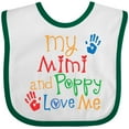 thumbnail image 3 of Inktastic Mimi and Poppy Love Me Boys or Girls Baby Bib, 3 of 4