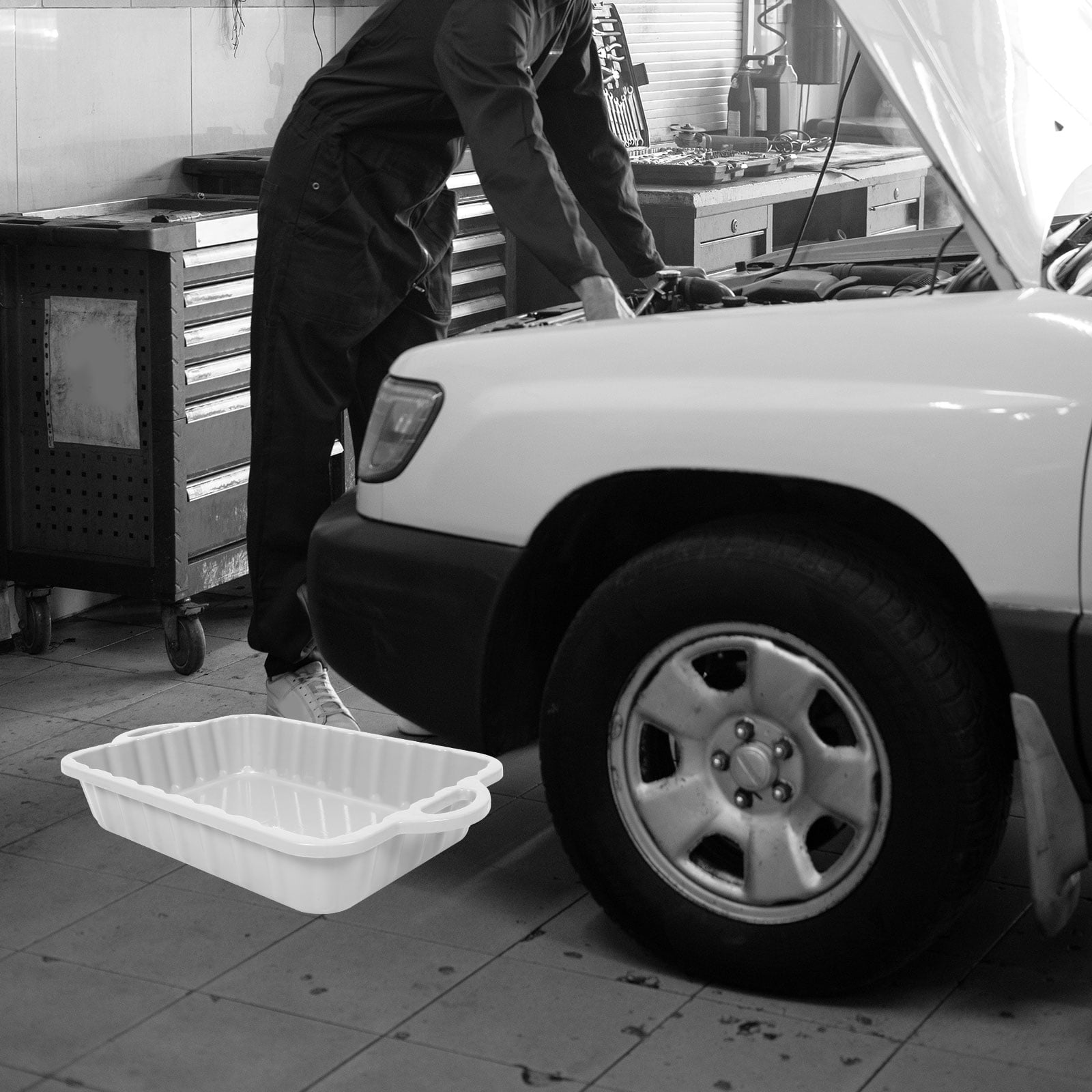 Raindrops Oil Drain Pan for Oil Changing Car Waste Engine Oil Collector Tray Oil Drip Pan