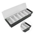 thumbnail image 4 of Condiment Container, Plastic Detachable Multifunction Bar Fruit Caddy With Transparent Lid For Dip Sauce Fruit Vege, 4 of 8