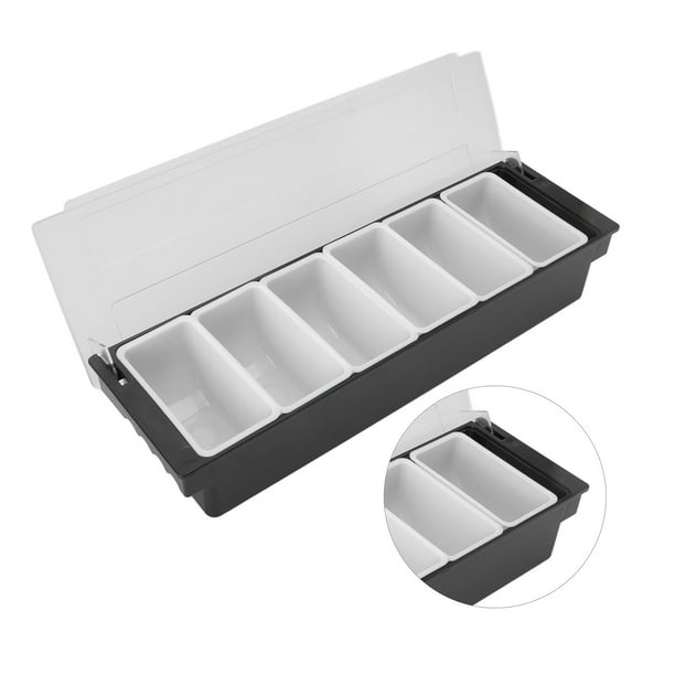 Condiment Caddy With Lid, Multifunction Bar Fruit Caddy, Plastic