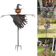 thumbnail image 3 of Halloween Pumpkin Head Scarecrow Ground Stake Decoration, 3 of 9