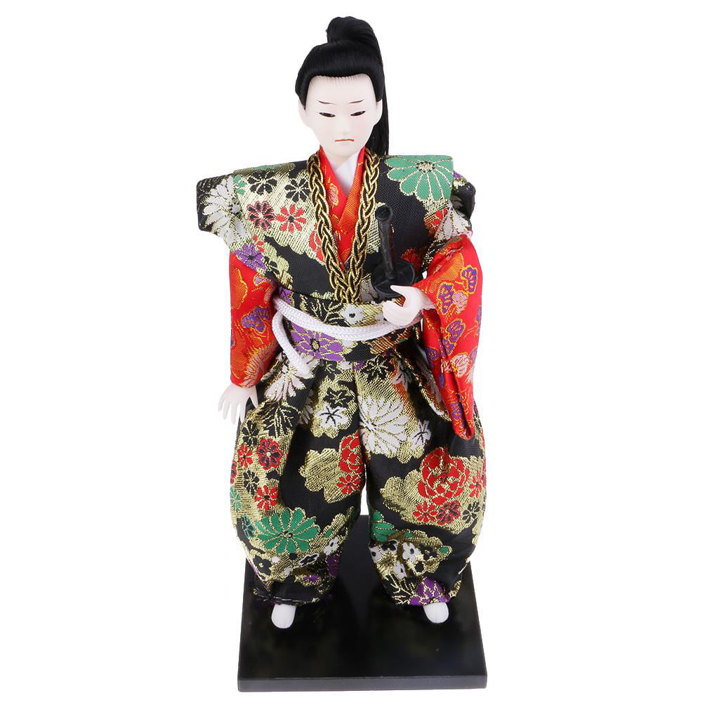 Exquisite Japanese Craft Warrior Doll Ninja Statue Home Office Decoration 