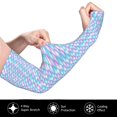 thumbnail image 3 of Sun Protection Arm Sleeves for Men Women, Blue pink fish scale&nbsp;trendy Sleeves to Cover Arms with Thumb Hole Cooling Sleeve, 3 of 6