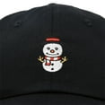 thumbnail image 6 of DALIX Mini Snowman Hat Ladies Womens Baseball Cap in Black, 6 of 6