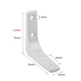 thumbnail image 3 of Maoww Support d'Étagère Robuste pour Mur, Étagère Suspendue, Supports en L, Blanc, 3 Po, 3 of 9
