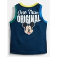 thumbnail image 6 of Mickey Mouse Toddler Boys Athletic Graphic Tank Top and Matching Shorts Set, 2-Piece, Sizes 12M-5T, 6 of 7