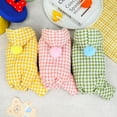 thumbnail image 2 of Multicolor Fur Ball Four Legs Cotton-padded Cloth Warm Dog Clothes Small Dog Autumn And Winter Pet Clothes pink XL, 2 of 8
