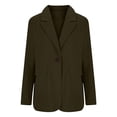 thumbnail image 4 of Women's Open Front Blazer Long Sleeve Lightweight Suit Jacket Business Office Work Professional Casual Outfits, 4 of 7