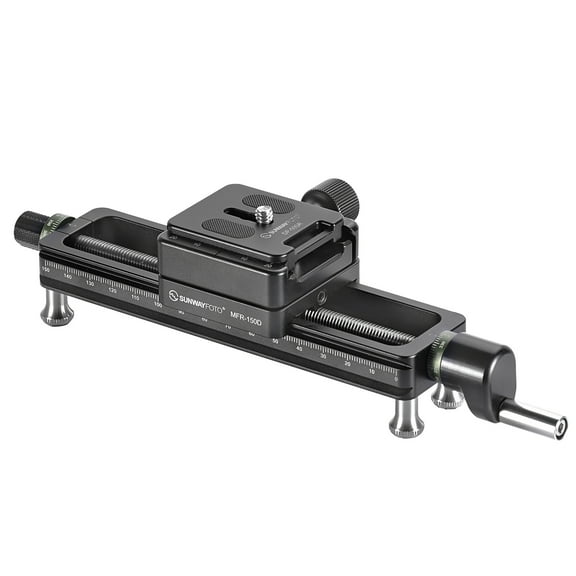 SUNWAYFOTO MFR-150D Macro Focusing Rail with screw-knob clamp
