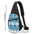 thumbnail image 4 of Disketp Sling Backpack,Multipurpose Crossbody Shoulder Bag Travel Hiking Daypack-Sea Underwater Animals, 4 of 6