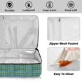 thumbnail image 4 of Iauyy Casserole Carrier for Hot Food Insulated Casserole Travel Carry Bag with Lid Food Warmer Bag for Party/Picnic,Blue and Green Stripes, 4 of 7