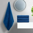 thumbnail image 3 of Everyday Home by Trident Quick Dry 4 Bath Towels, 100% Cotton , lightweight,Soft, Absorbent, Bathroom Towels, 4 Bath 27"x54", Navy Blue, 3 of 7