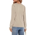 thumbnail image 3 of Fantaslook Blouses for Women Dressy Puff Sleeve Tunic Tops Casual Fall Shirts, 3 of 7