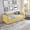 Yellow, variant on Noble House Zenton Twin Size Boucle Daybed, Tufted Sofa Bed Frame with Trundle, Modern Guest Sleeper Couch, Pink